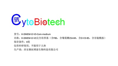 H-DMEM-O-V3完全培养基（含胎牛血清，含葡萄糖25mM，含O-V3-B5，含谷氨酰胺）